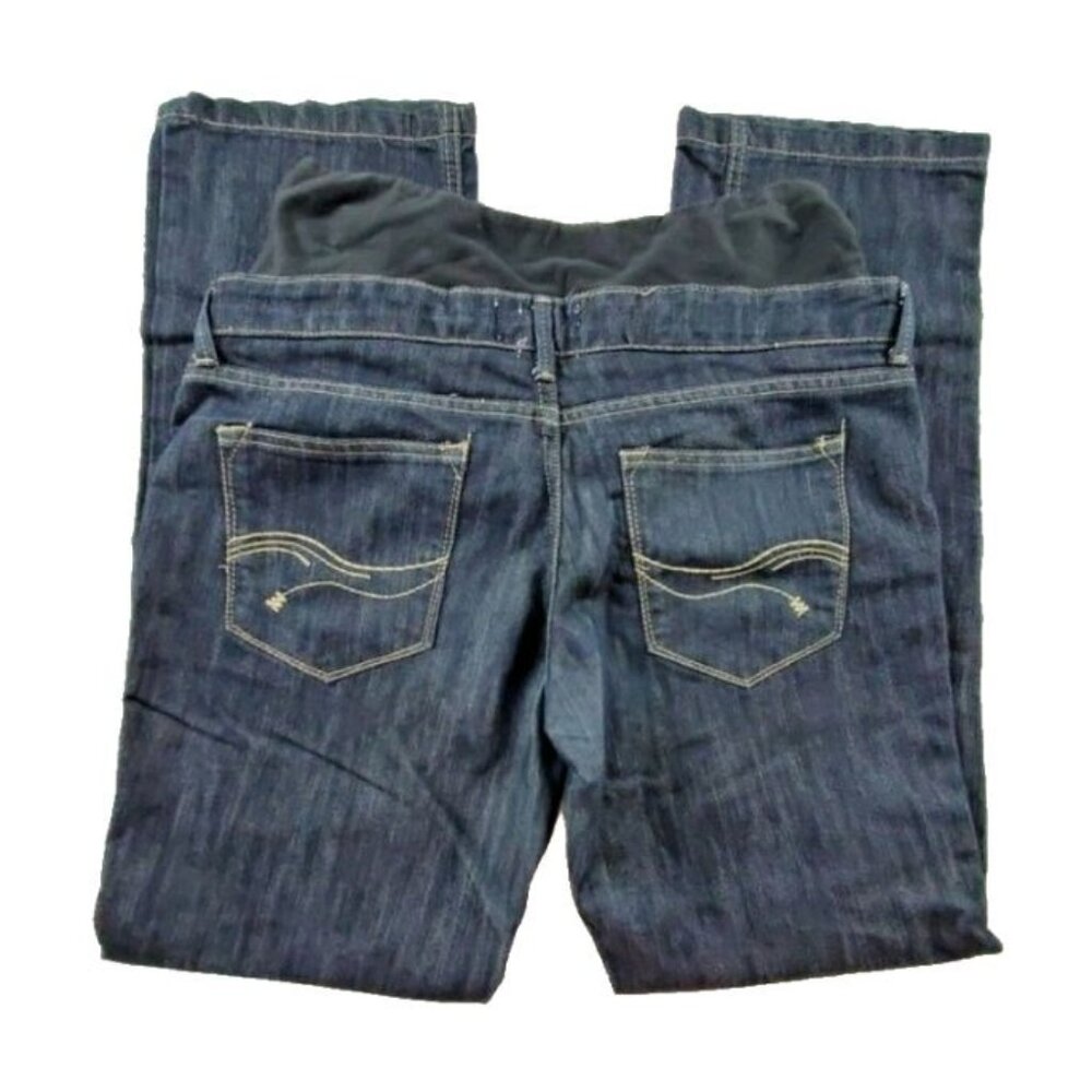 Planet Motherhood Maternity Jeans Womens Size 34 Waist Straight Dark Wash Denim
